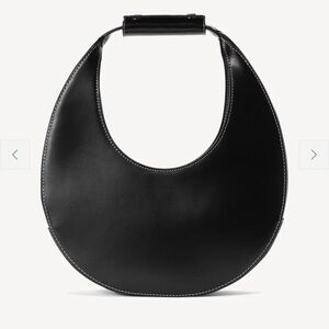 STAUD Sleek Black Crescent Shoulder Bag